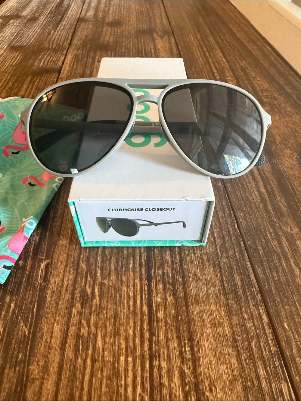 Aviator Sunglasses in Light Gray -Brand Goodr